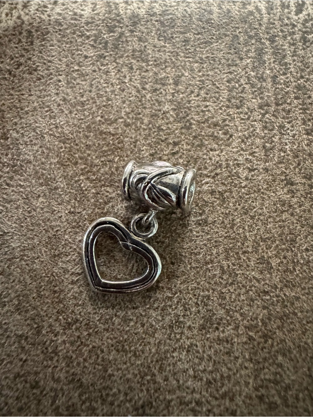 Silver Heart Dangle Charm - Women Jewelry